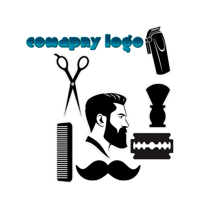barber shop logo || barber logo template